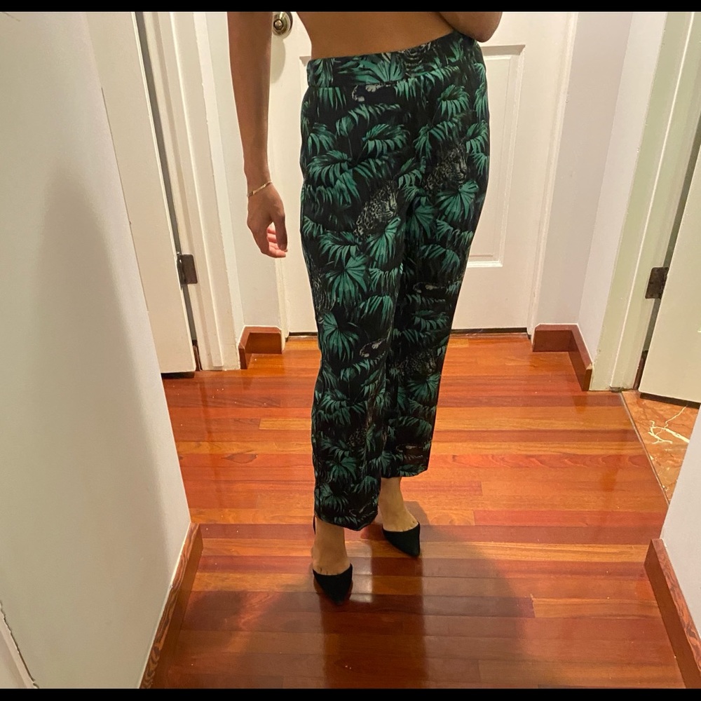 Zara Jungle Print Pants size Small